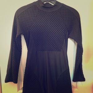 Black bodycon dress